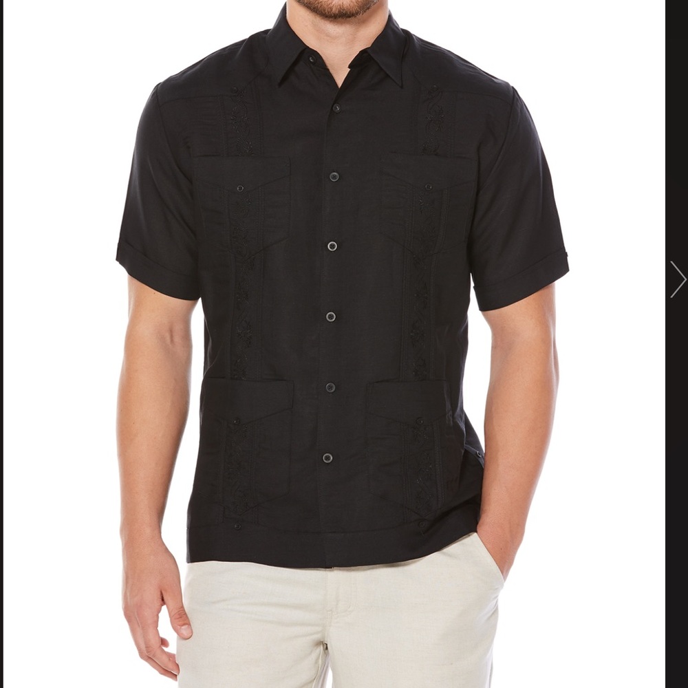 NWT  Men’s Cubavera black shirt